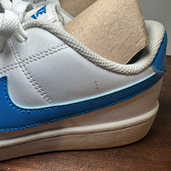 Nike Blazer Low Leather "White Blue" Men’s Size 8 Sneakers Good‎ Condition. - Picture 2 of 9